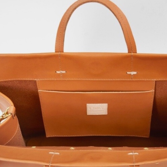 Clare V  Simple Tote - Leather with Grommets - Picture 3 of 4